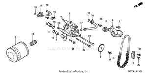 Oil Filter + Oil Pump Schematic