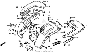 Rear Fender Schematic