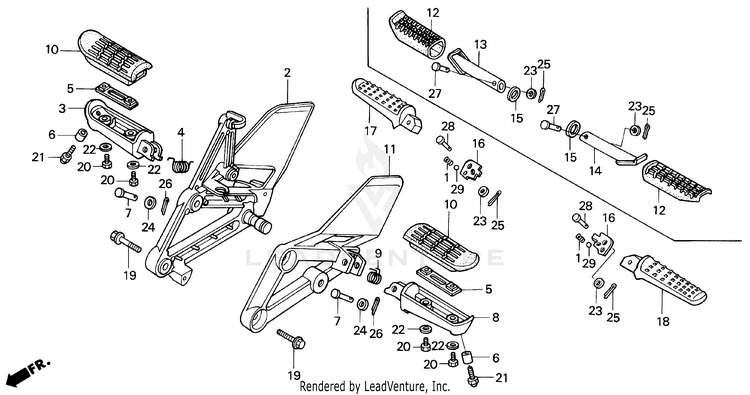 1993 Honda CBR600F2 OEM Parts