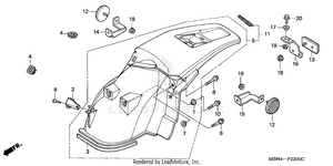 Rear Fender Schematic