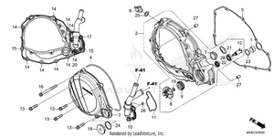 Right Crankcase Cover    @water Pump Schematic