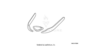 Carbon Type Front Fender Ornament Schematic