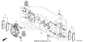 Front Brake Caliper Schematic