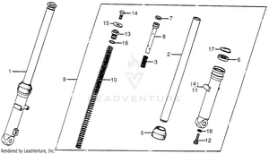 Front Fork Schematic