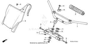 Handlebar + Top Bridge ('04-'07) Schematic