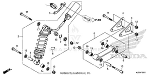 Rear Shock Absorber (2) Schematic