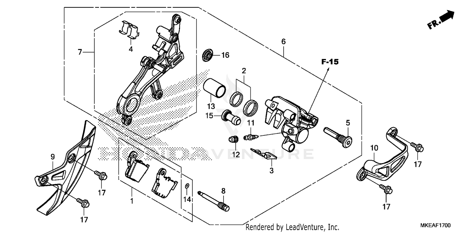 REAR BRAKE CALIPER