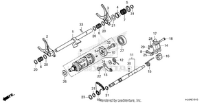 Gearshift Fork (sub      Transmission) Schematic
