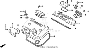 Cylinder Head Cover Schematic