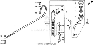 Rear Brake Master Cylinder Schematic