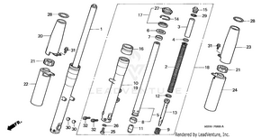 Front Fork Schematic