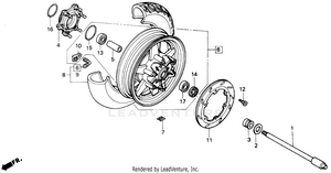 Rear Wheel 88-89 Schematic