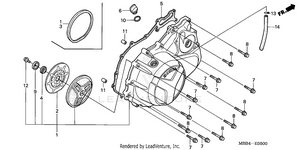 Right Crankcase Cover Schematic