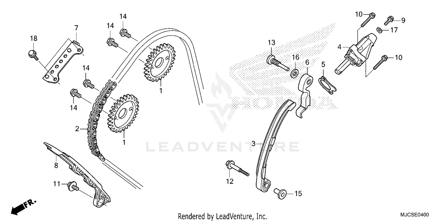 CAM CHAIN@TENSIONER