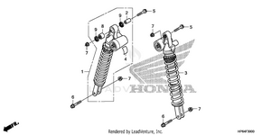 Rear Shock Absorber Schematic