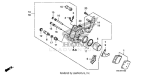 Front Brake Caliper Schematic