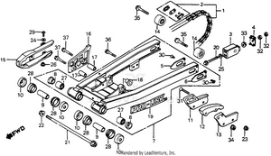 Swingarm + Drive Chain 82 Schematic