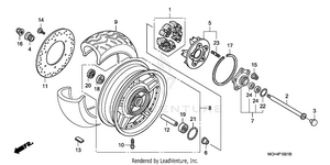 Rear Wheel (vtx1800f) Schematic