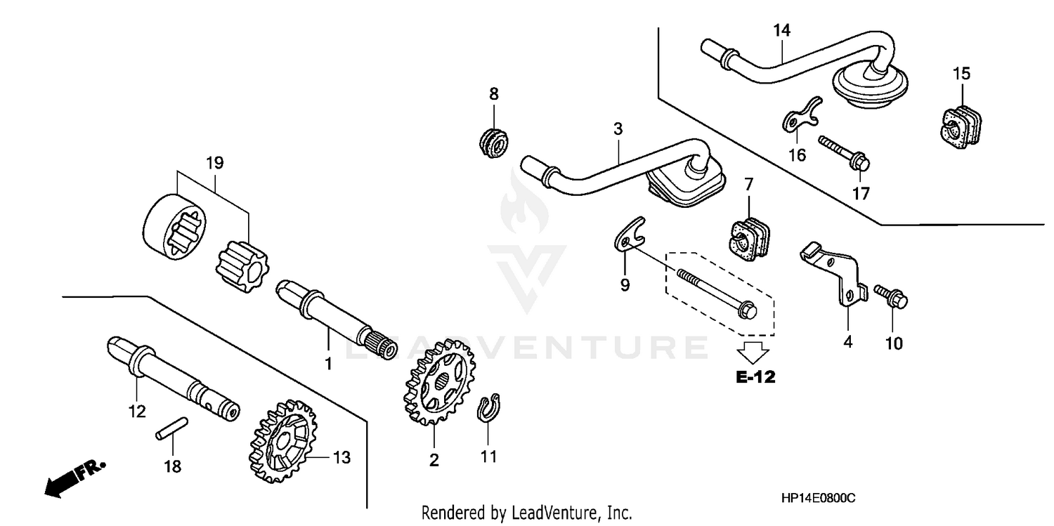 Oem Parts For A Honda Trx 450r Electric Start 1331