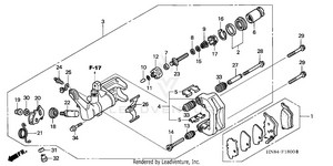 Rear Brake Caliper Schematic