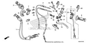 Handle Lever + Switch + Cable Schematic