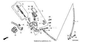 Front Brake Master Cylinder Schematic