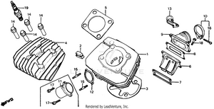 Cylinder + Cylinder Head 80-82 Schematic