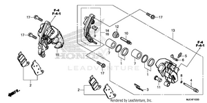 Front Brake Caliper (1) Schematic