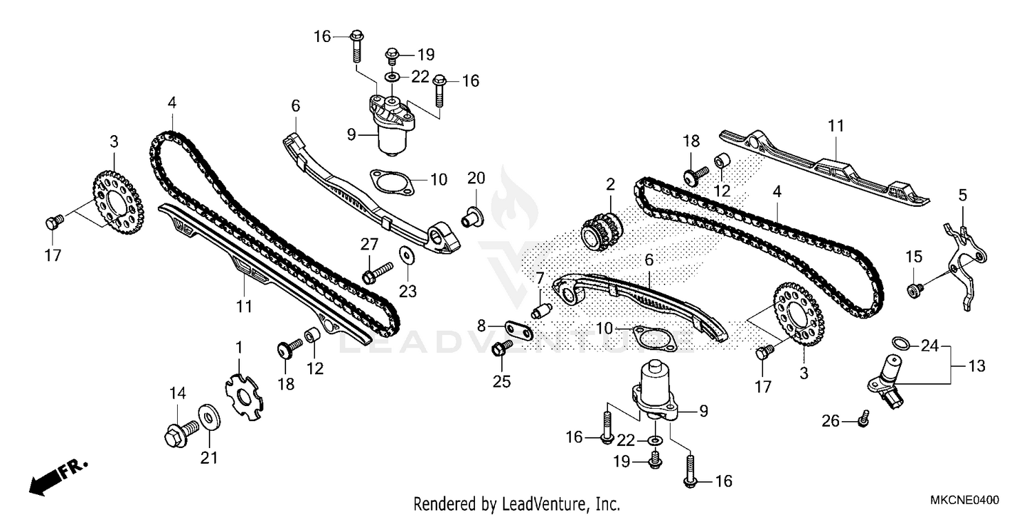CAM CHAIN@TENSIONER