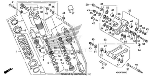 Rear Shock Absorber Schematic