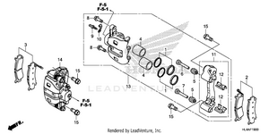 Front Brake Caliper Schematic