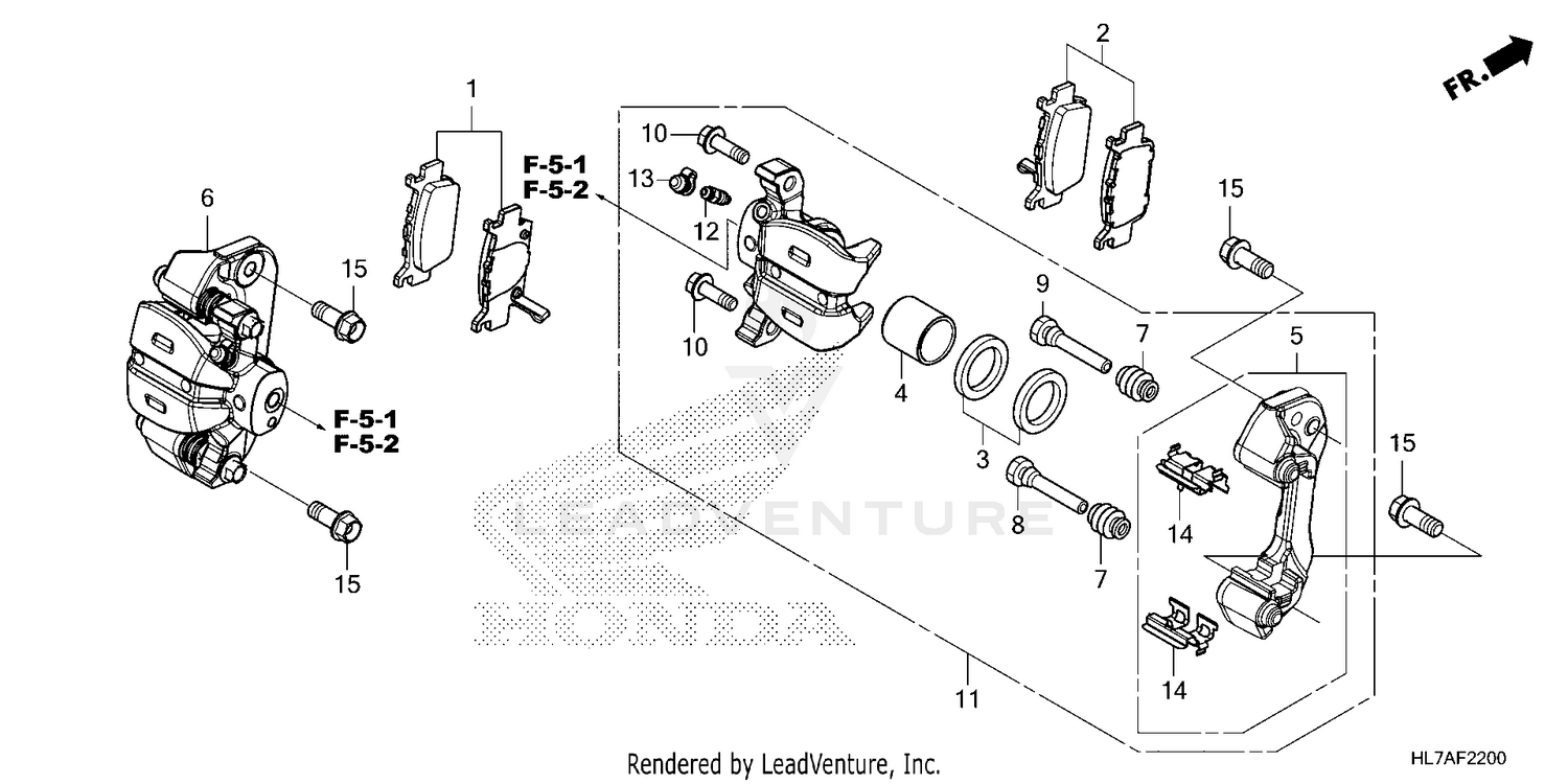 REAR BRAKE CALIPER