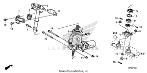 Steering Shaft (power Steering) (trx500fpm/fpe) Schematic