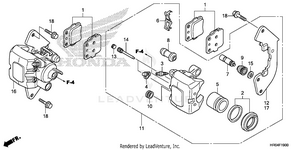 Front Brake Caliper Schematic