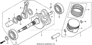 Crankshaft + Piston Schematic
