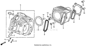 Cylinder Head + Cylinder Schematic