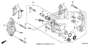 Front Brake Caliper Schematic