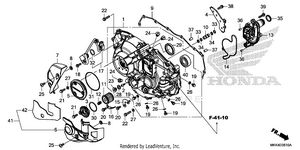 Right Crankcase Cover    (2) Schematic