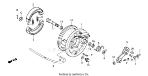 Rear Brake Panel 85 Schematic