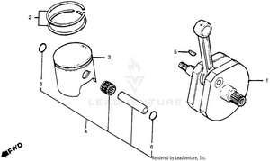Crankshaft + Piston Schematic