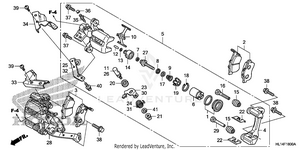 Rear Brake Caliper Schematic