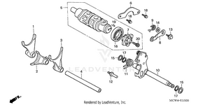 Gearshift Drum Schematic