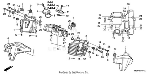 Rear Cylinder Head Cover Schematic