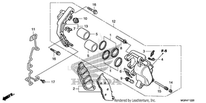 Front Brake Caliper Schematic