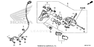 Rear Brake Caliper (abs) Schematic