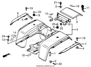 Rear Fender Schematic