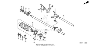 Gearshift Drum Schematic