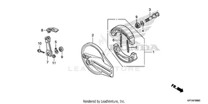 Rear Brake Panel Schematic