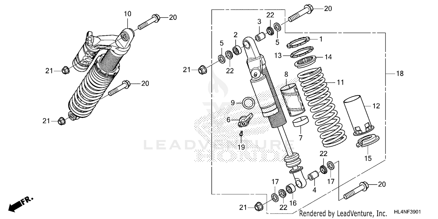 REAR SHOCK ABSORBER (2)