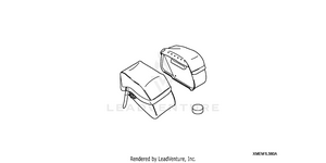 Leather Saddlebags (18l) (plain) Schematic